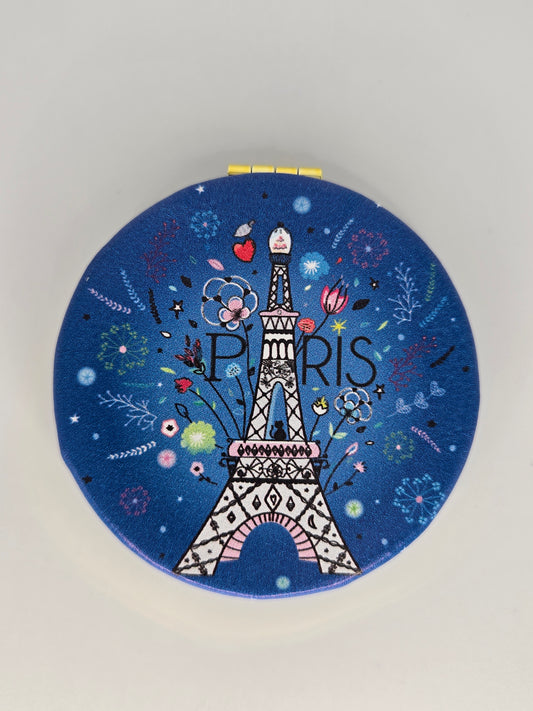 Blue pocket mirror, Eiffel tower