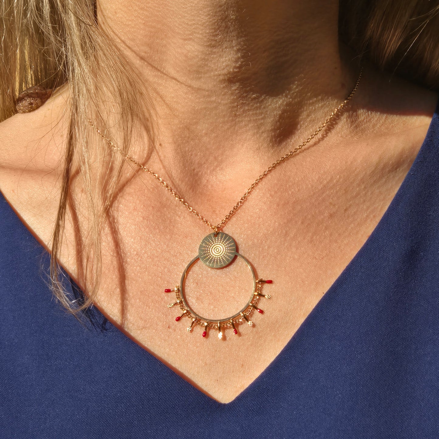 Red Sun necklace