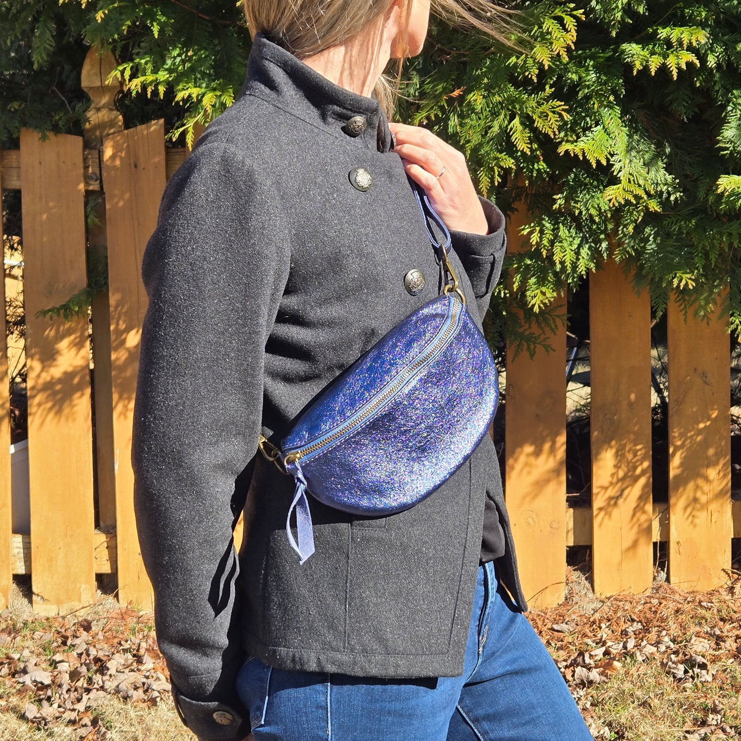 Bumbag Metallic Blue