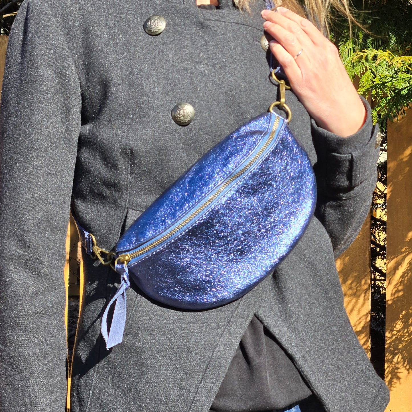 Bumbag Metallic Blue