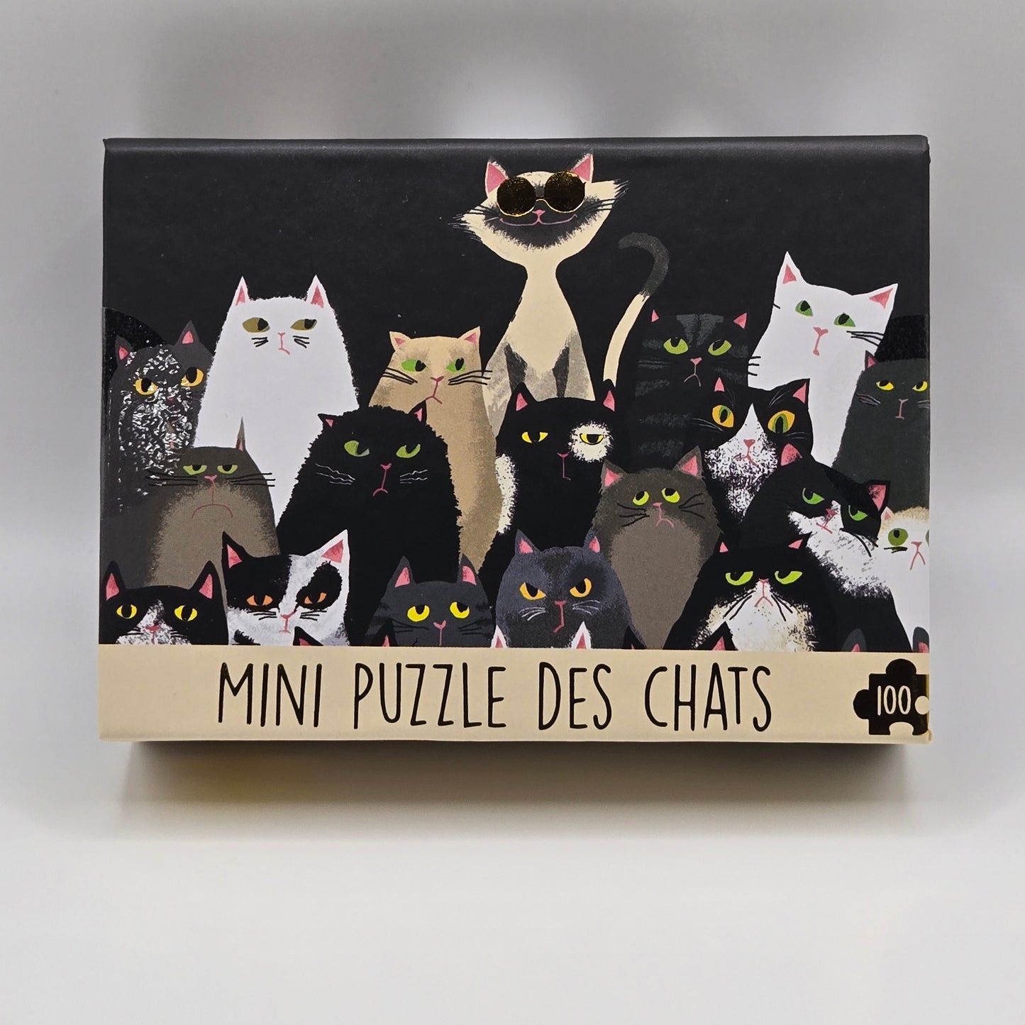 Mini puzzle funny cats faces