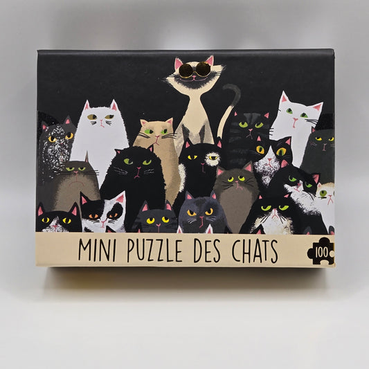Mini puzzle funny cats faces