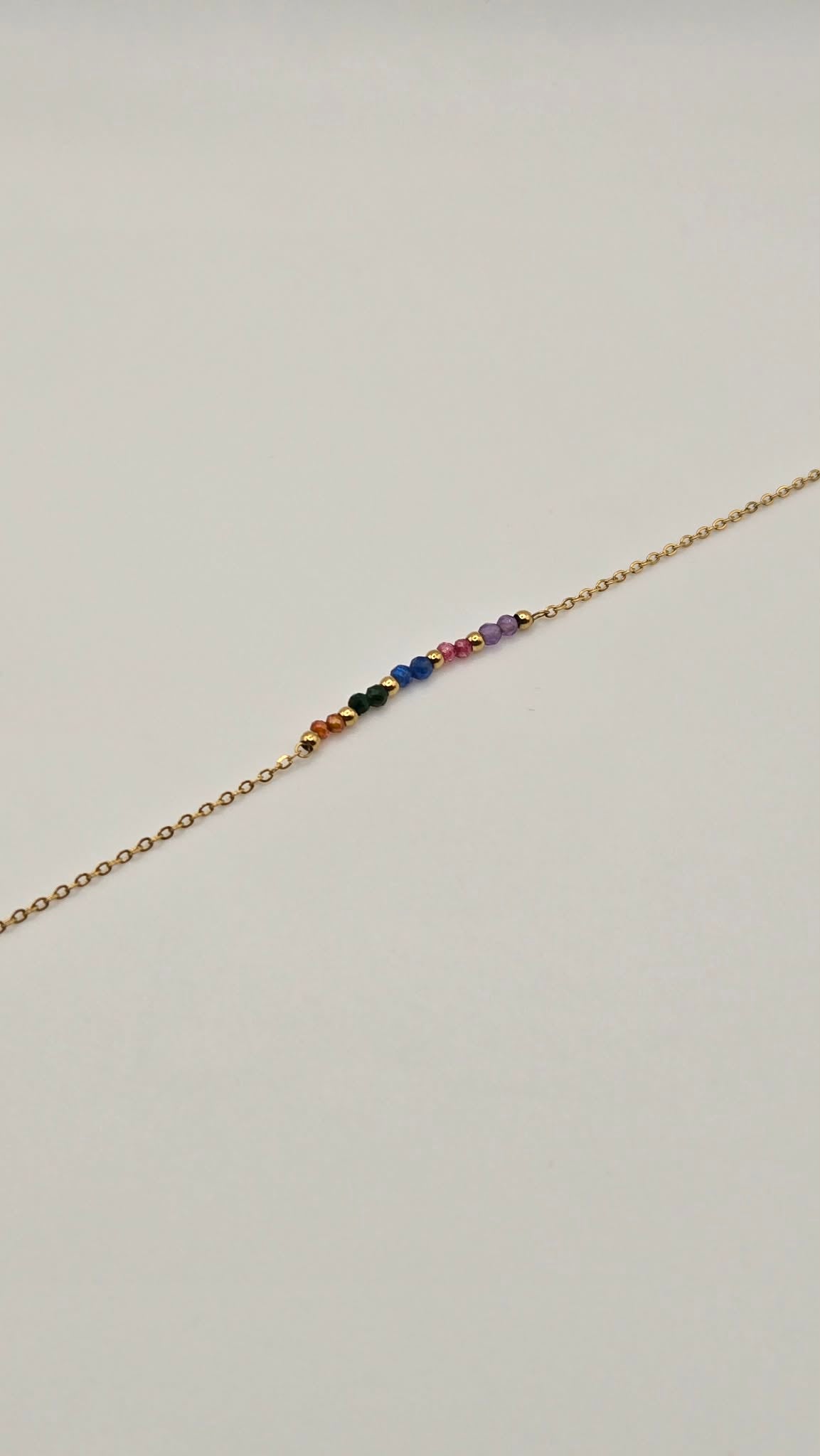 Bracelet light beads multicolor
