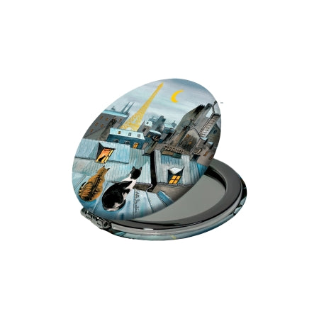 Pocket mirror Paris roofs