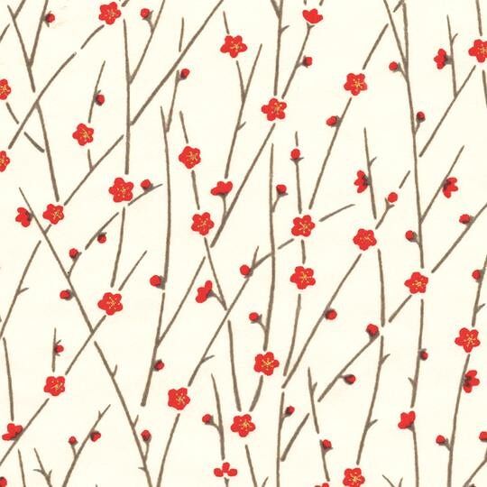 Earrings white & red doves in hoops