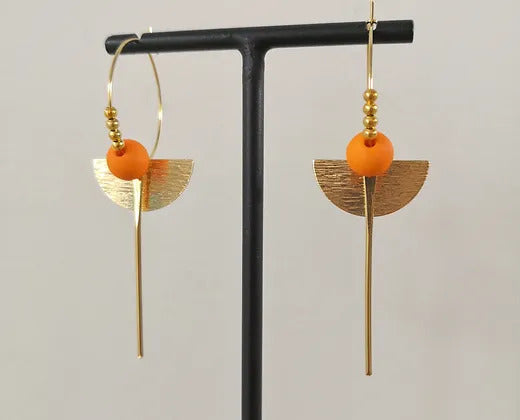 Earrings "Kiki" orange