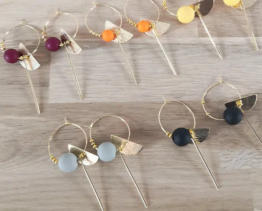 Earrings "Kiki" orange