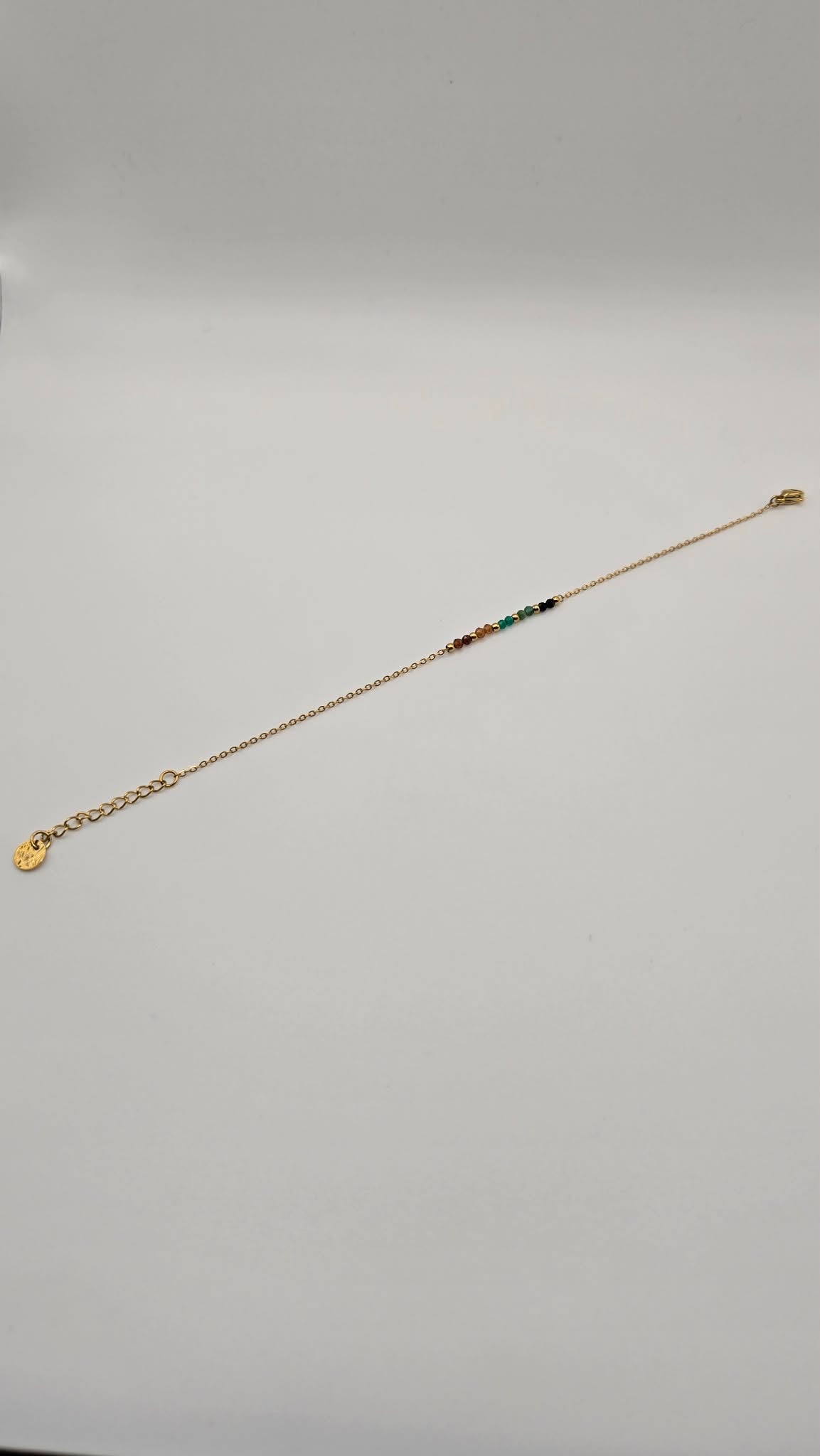 Bracelet dark beads multicolor