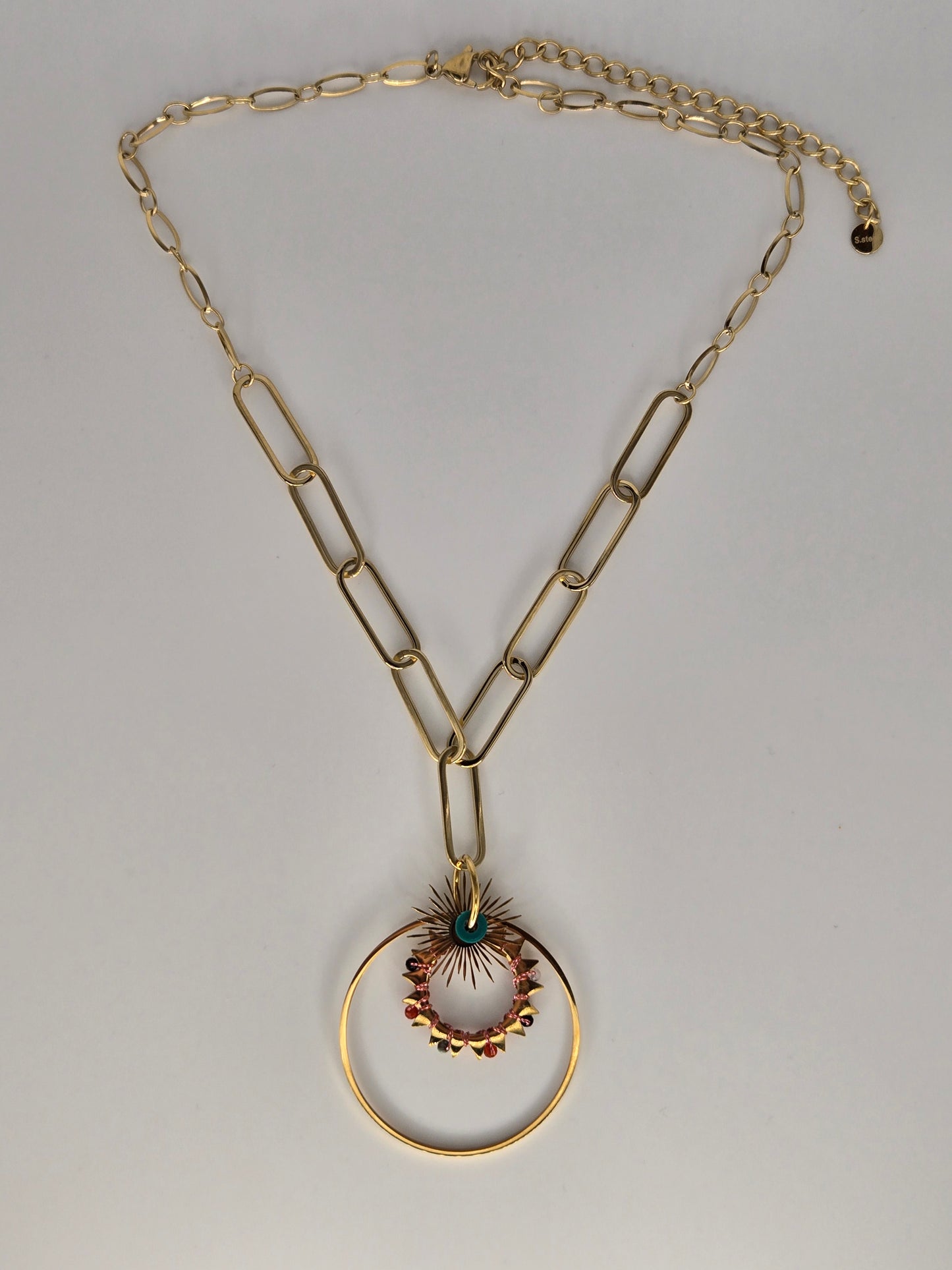 Short "Sun" necklace