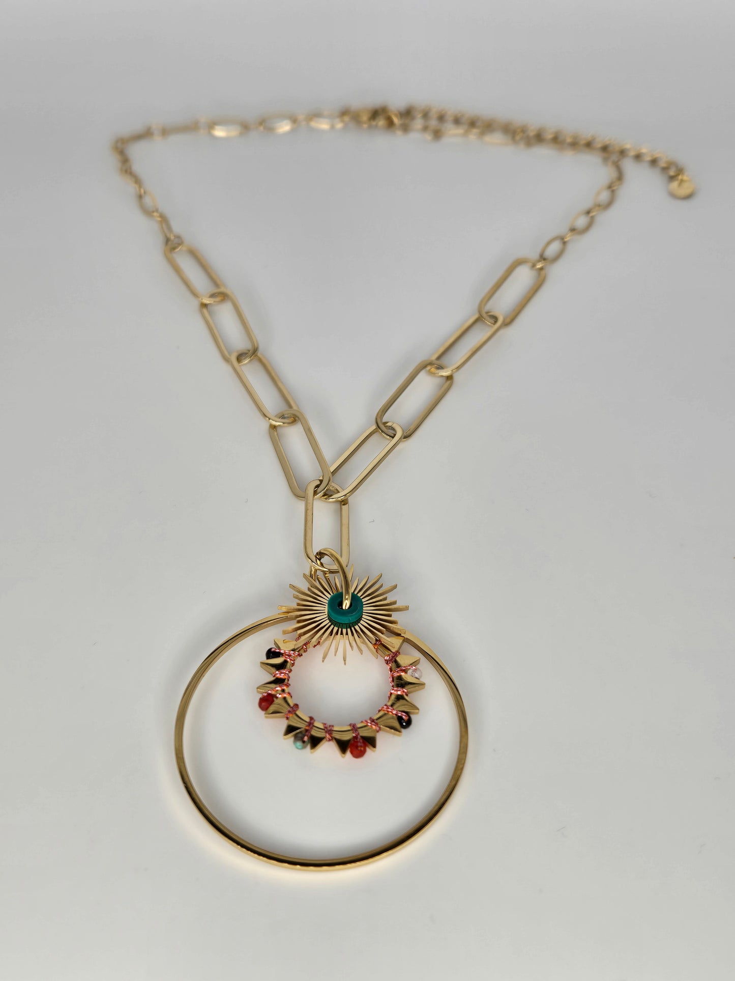 Short "Sun" necklace