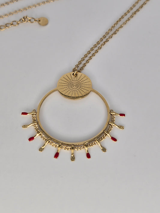 Red Sun necklace