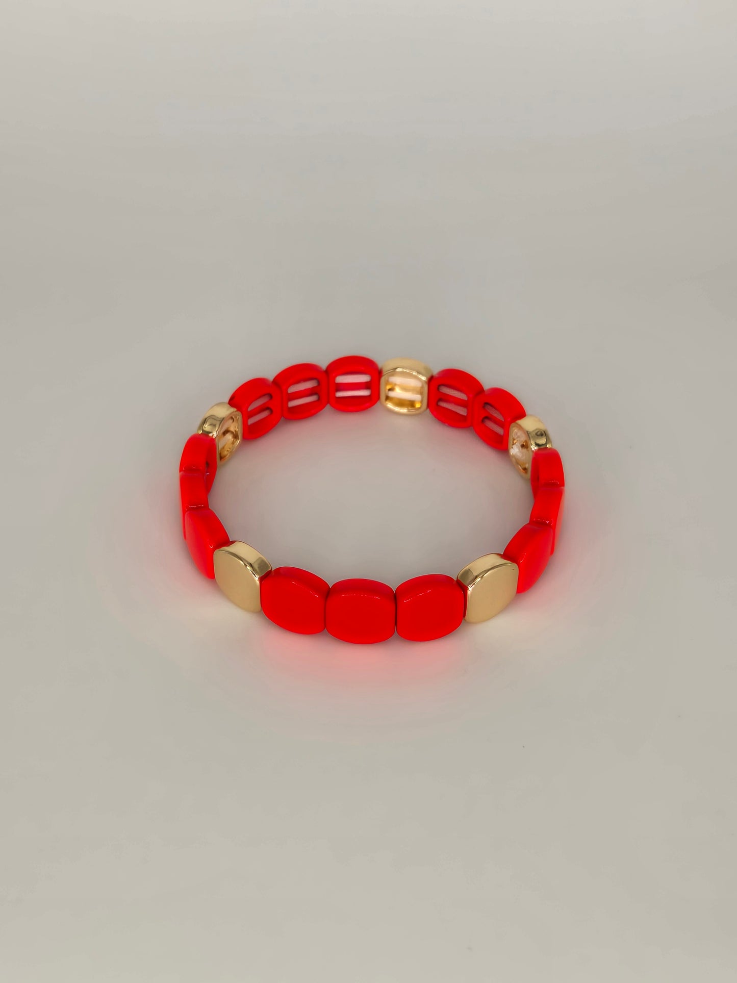 Bee fluo red bracelet