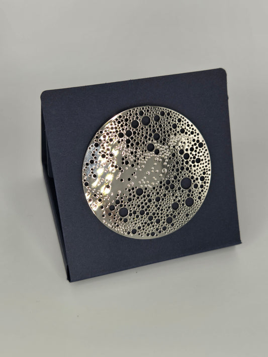 Silver "Lunar" brooch