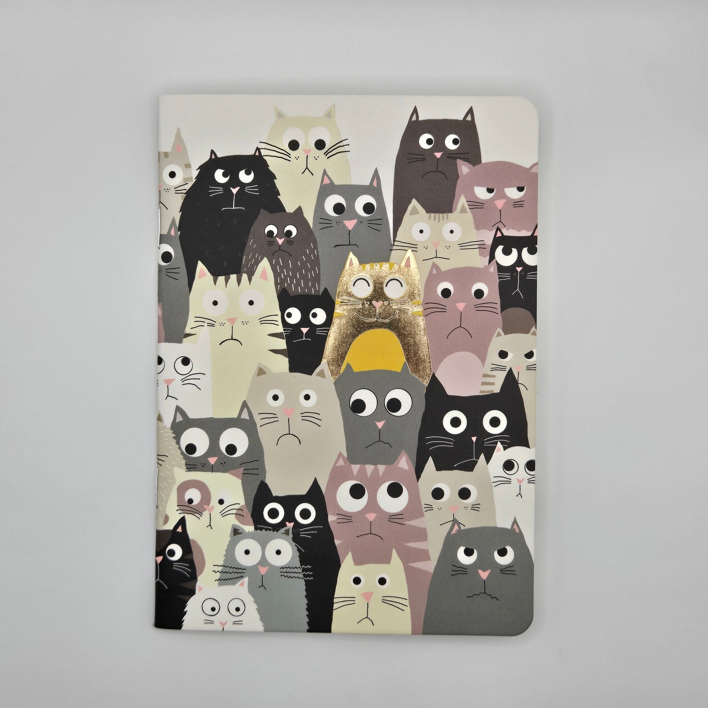 Pocket notebook, funny cats faces