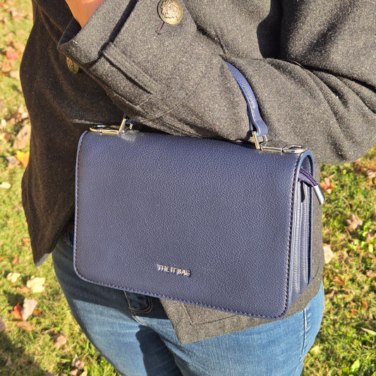 Marta mini hand bag Navy