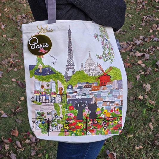 Tote bag, view of Paris