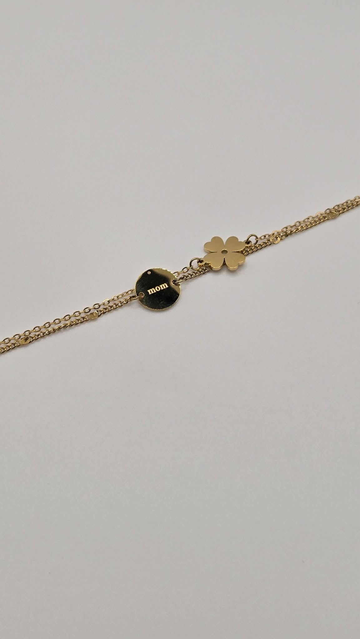 Mom gilded bracelet