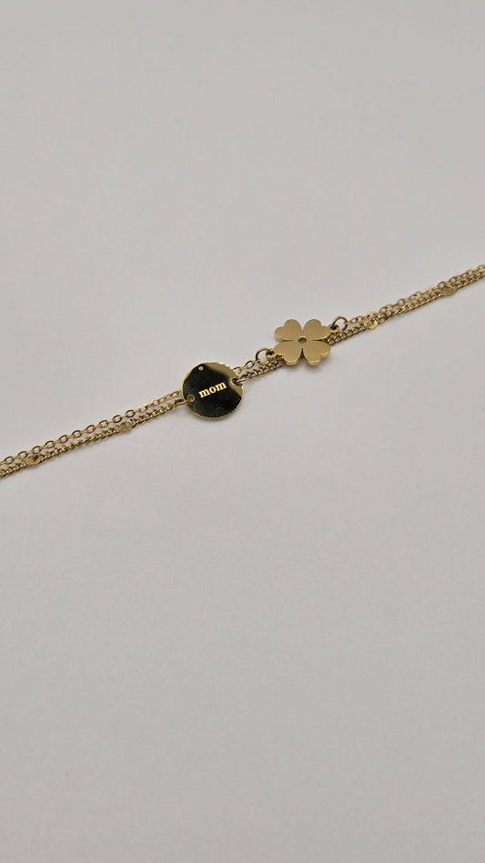 Mom gilded bracelet