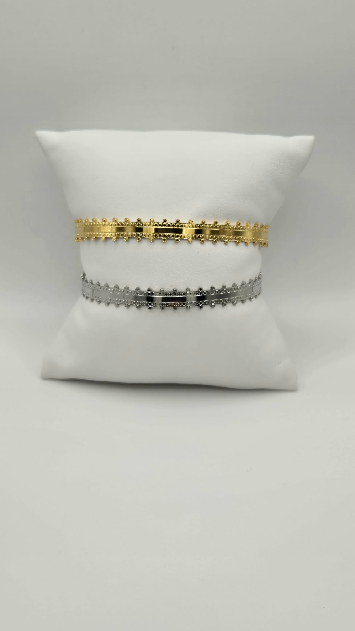 large bangle silvered or gilded