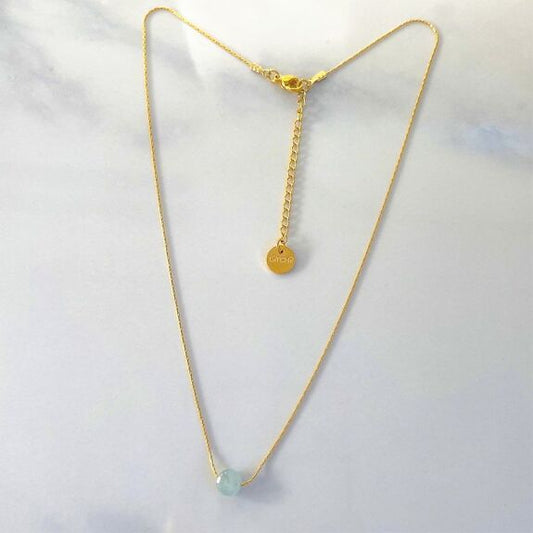 Mini moon blue necklace