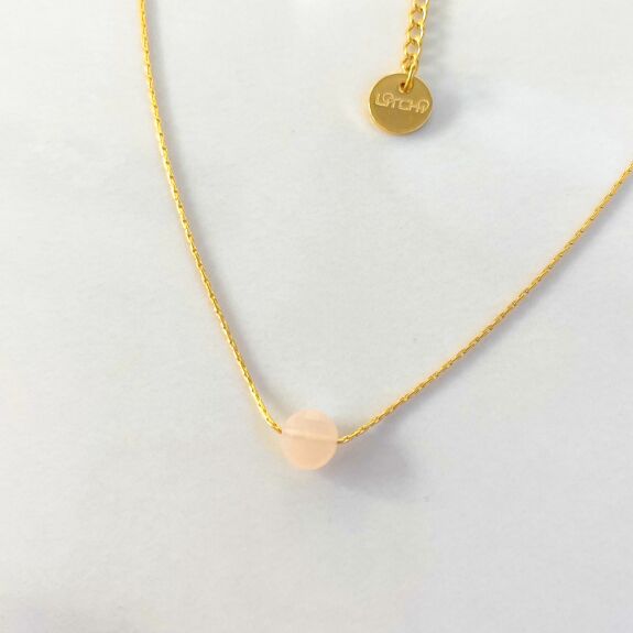 Mini moon pink necklace