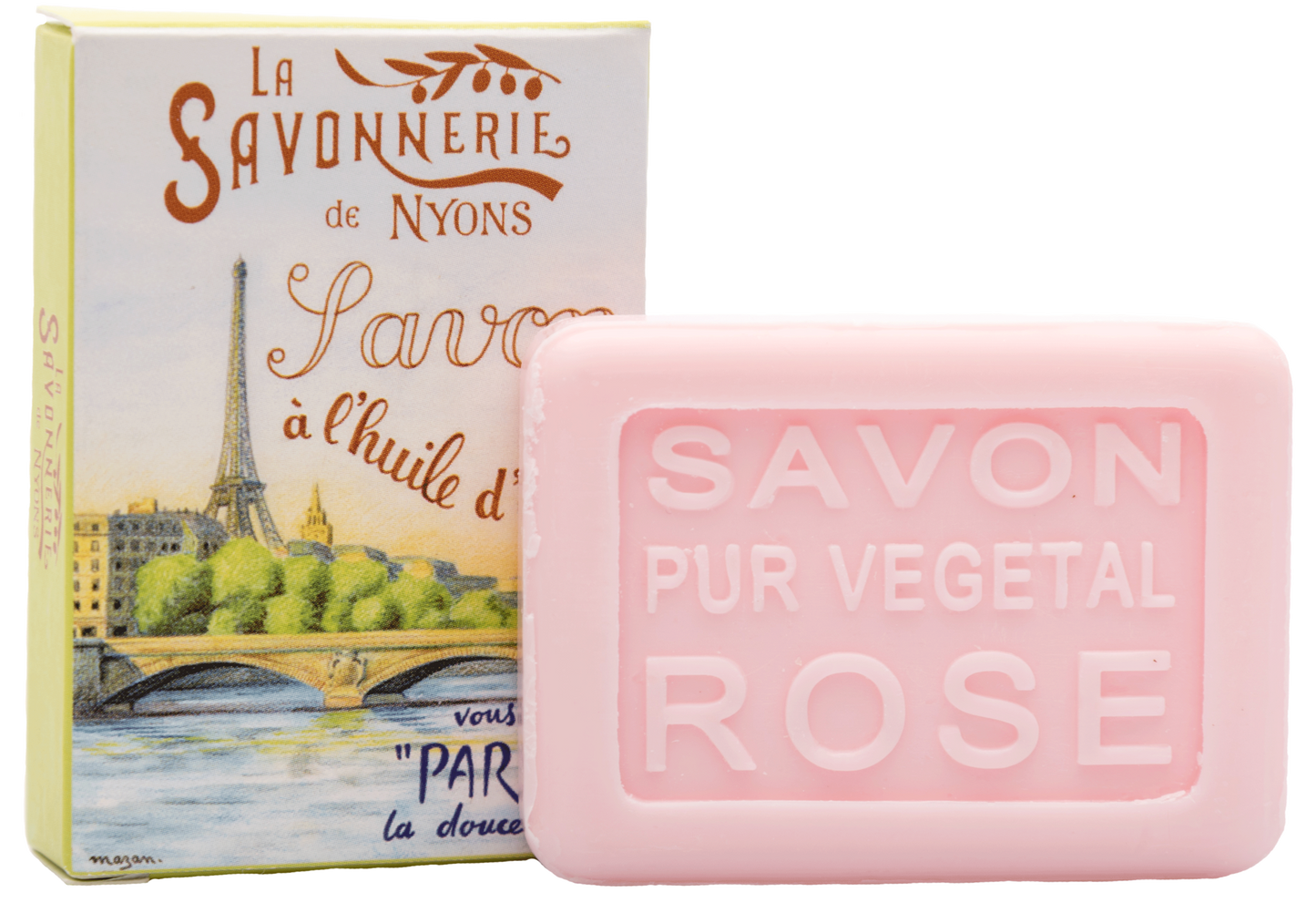 Rose guest soap, La Seine, 0.88oz