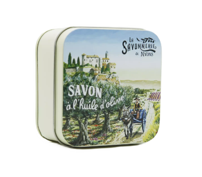 Lavender soap, metal box "the village", 3.5oz