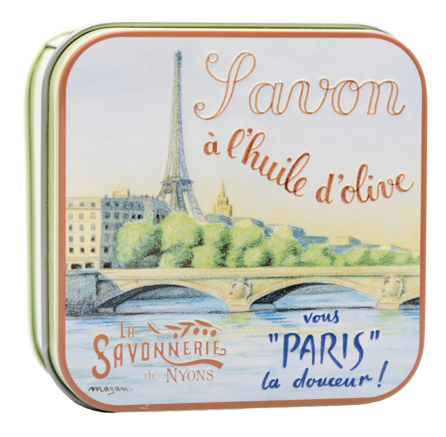 May rose soap, metal box " La Seine", 3.5oz