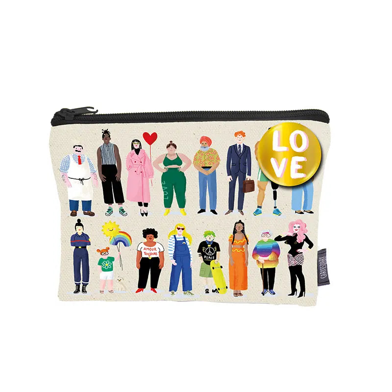 Cotton pouch, love people