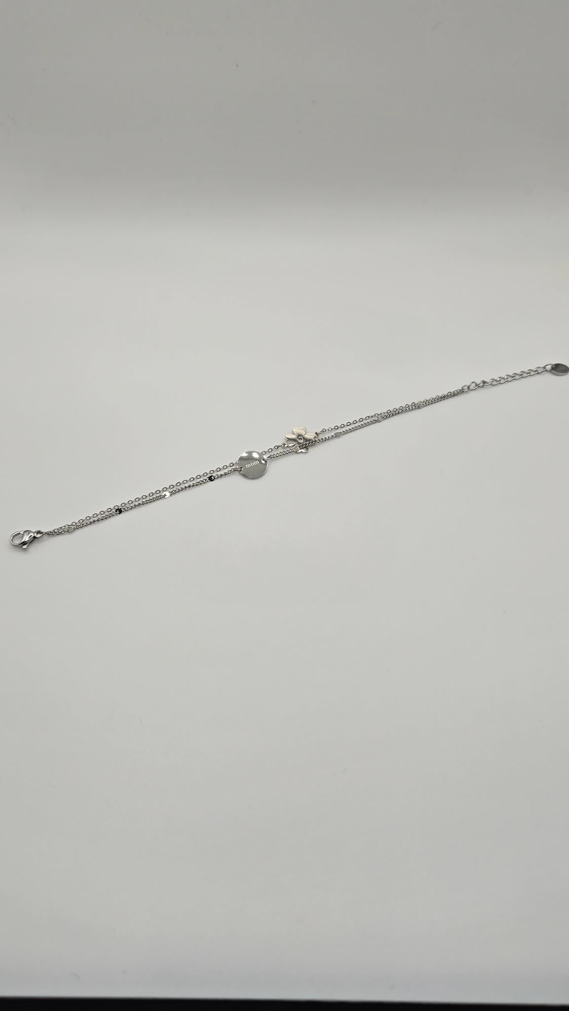 Mom silvered bracelet