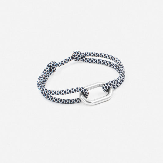 Bracelet Link navy blue & white