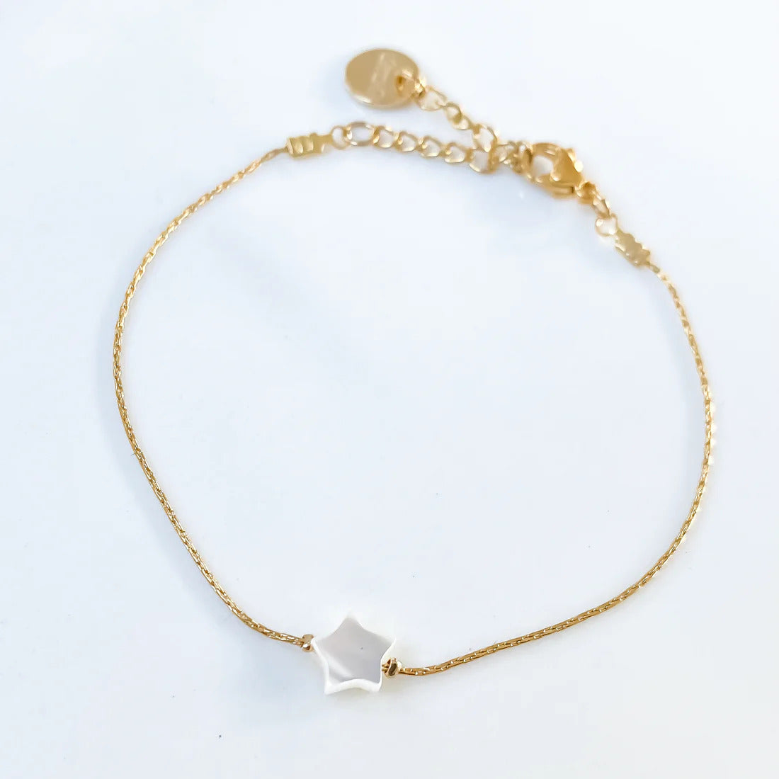 Bracelet mother of pearl star