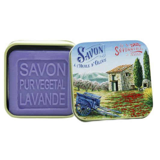 Lavender soap, metal box " The shed"