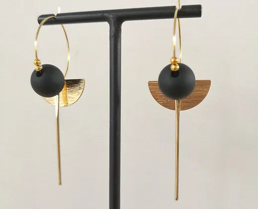 Earrings "Kiki" black